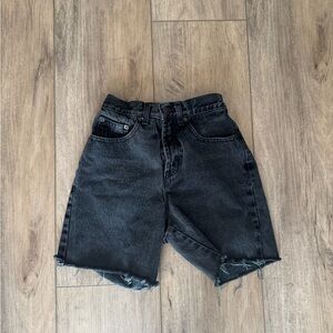 GAP Black Denim Cutoff Shorts